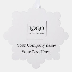 Carte Décorative Modèle de logo personnalisé élégant