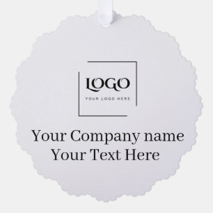 Carte Décorative Modèle de logo personnalisé élégant