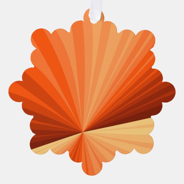 Carte Décorative Moderne Abstrait Orange Rouge Vanille Graphique Fr (Recto)