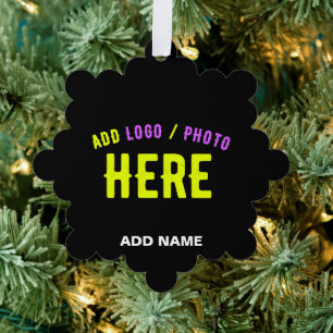 CARTE DÉCORATIVE MODERNE ET MODERNE PERSONNALISABLE NOIR VÉRIFIÉ