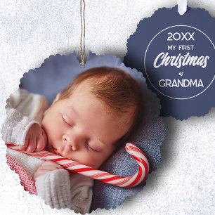 Carte Décorative Mon premier Noël en tant que grand-mère