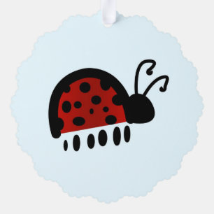 Carte Décorative Motif coccinelle