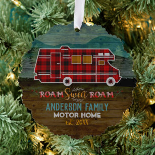 Carte Décorative Motorhome RV Camper Travel Van Rustic Personalized