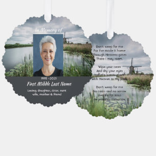 Carte Décorative Moulin à vent chrétien des Pays-Bas Souvenir mémor