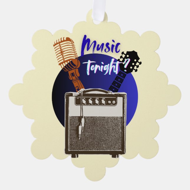 Carte Décorative Musique ce soir ? (Recto)