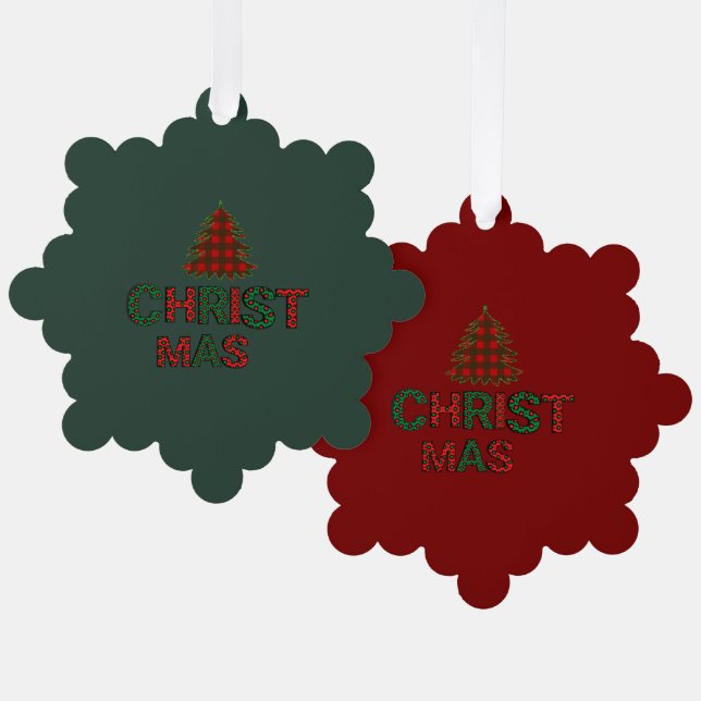 Carte Décorative Noël (Recto/Verso)