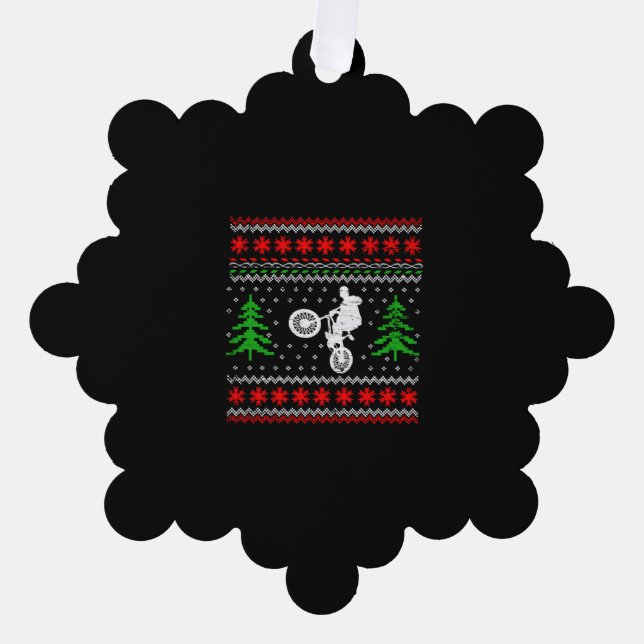 Carte Décorative Noël BMX (Recto)