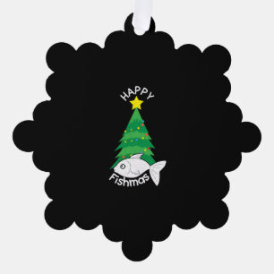 Carte Décorative Noël de la pêche