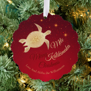 Carte Décorative Noël hawaïen élégant