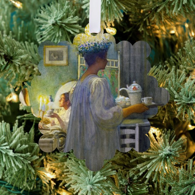 Carte Décorative Noël matin, Fête de Saint Lucy (Insitu (Arbre))