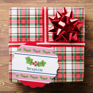 Carte Décorative Noël personnalisé Holly & Berries
