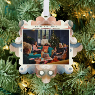 Carte Décorative Noël photo Abstrait élégant