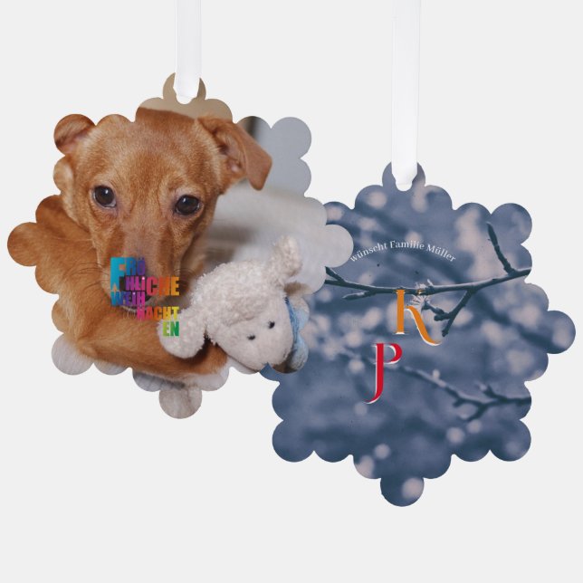 Carte Décorative Noël Rainbow (Recto/Verso)