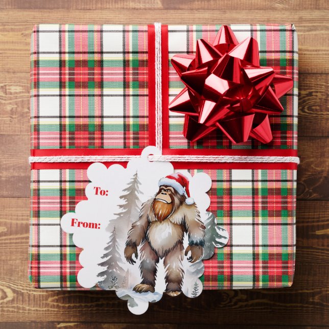 Carte Décorative Noël Yeti, Bigfoot, Noël Sasquatch (Insitu (Cadeau))
