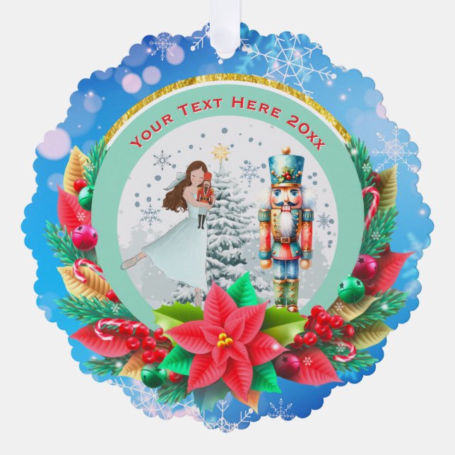 Carte Décorative Nutcracker Christmas, Family Holiday Keepsake Gift (Recto)