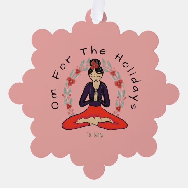 Carte Décorative Om For The Holidays Ornament Card (Recto)