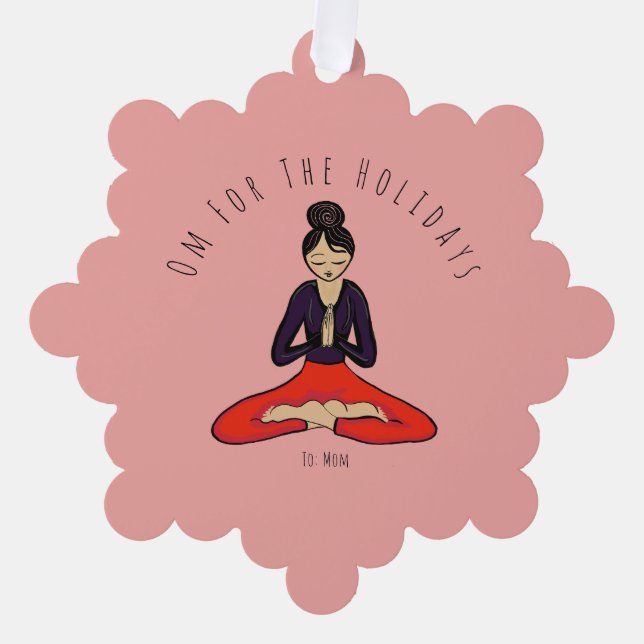 Carte Décorative Om For The Holidays Ornament Card (Recto)