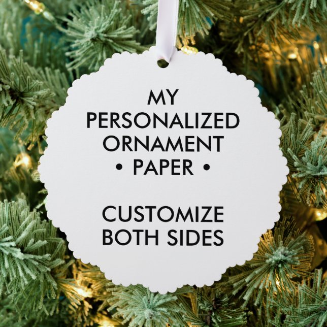 Carte Décorative ORNAMENT D'ARBRE DE PAPIER Personnalisé (Insitu (Arbre))