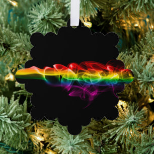 Carte Décorative Panache de SlipperyJoe d'énergie arc-en-ciel captu