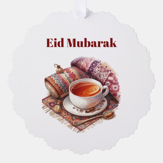 Carte Décorative Paper Ornament Card-Scalloped Paper Ornaments (Recto)