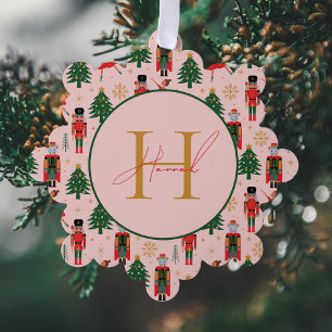 Carte Décorative Papier d'enveloppement de Noël rose pâle