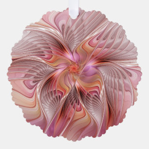 Carte Décorative Papillon Abstrait Coloré Fantaisie Art Fractal