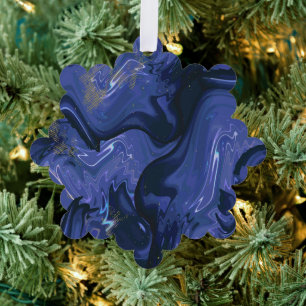 Carte Décorative Parties scintillant bleue Galaxy Swirl Abstrait Mo