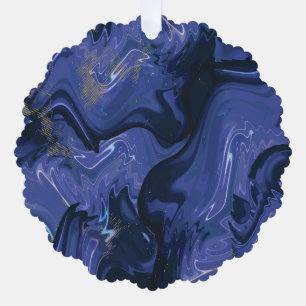 Carte Décorative Parties scintillant bleue Galaxy Swirl Abstrait Mo