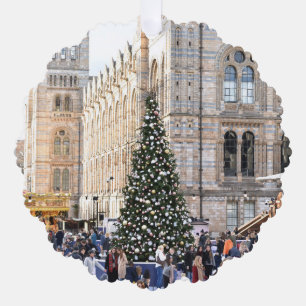 Carte Décorative Patinoire de patinage de Noël Arbre de Noël Londre