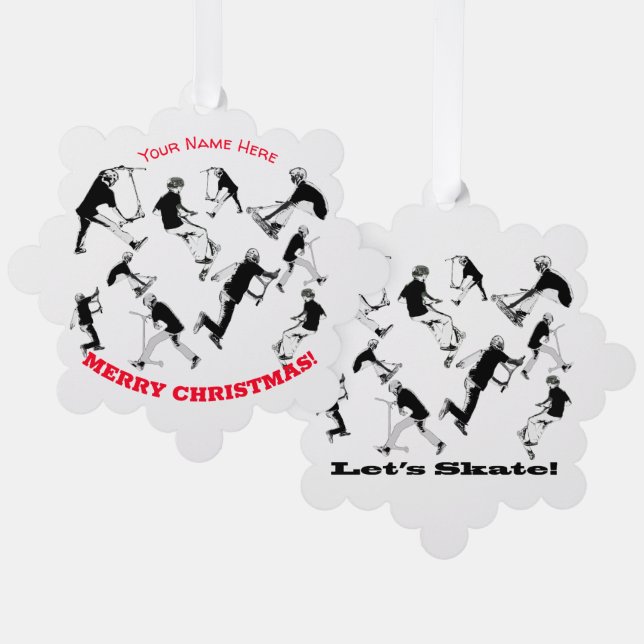 Carte Décorative Patinons ! - Stunt Scooter Fun (Recto/Verso)