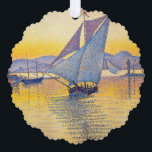 Carte Décorative Paul Signac - Le Port au coucher du soleil, Opus 2<br><div class="desc">Le Port au coucher du soleil,  Opus 236 (Saint-Tropez) / Le Port au soleil couchant,  Opus 236 (Saint-Tropez) - Paul Signac,  Huile sur toile,  1892</div>