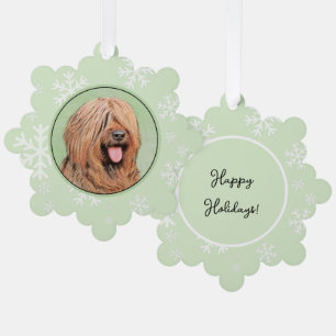 Carte Décorative Peinture de Briard - Jolie illustration originale