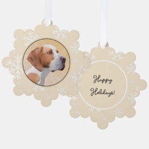 Carte Décorative Peinture de pointeur - jolie art original de chien