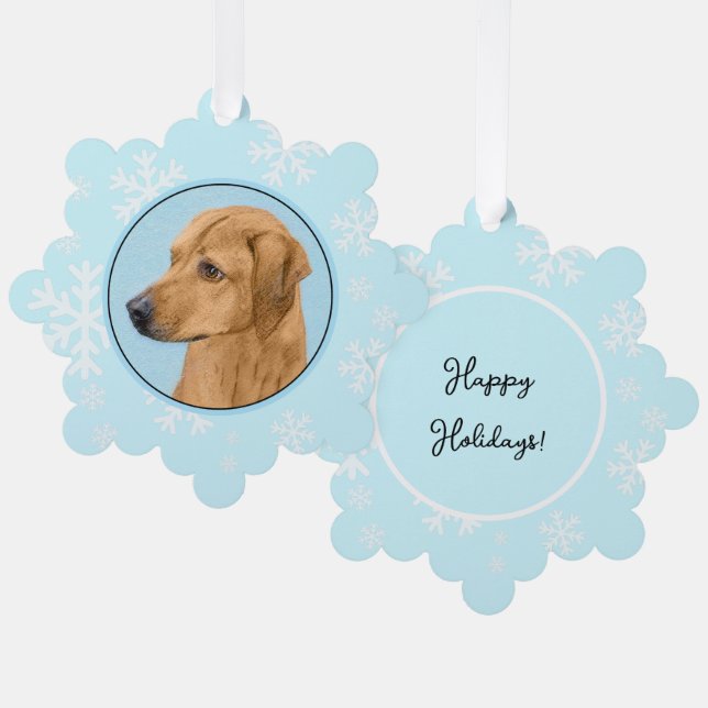 Carte Décorative Peinture de Ridgeback Rhodésien - Art Canin Origin (Recto/Verso)
