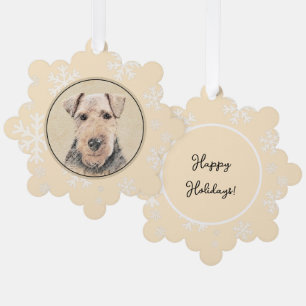 Carte Décorative Peinture de Terrier Gallois - Art de Chien Origina