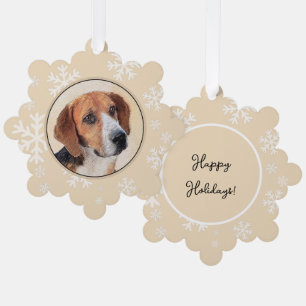 Carte Décorative Peinture Harrier - Joli art original chien