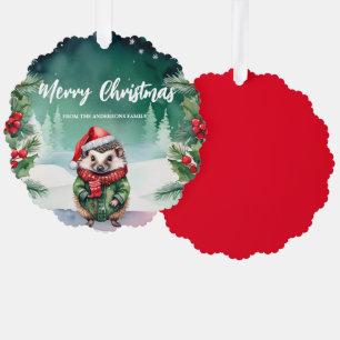 Carte Décorative Petit renne Père Noël Xmas Fête Famille Enfants