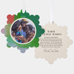 Carte Décorative Photo de cadre peint vert et rouge arable