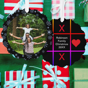 Carte Décorative Photo de famille Coeur de serres et baisers Tic Ta