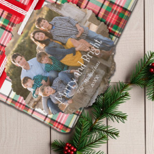 Carte Décorative Photo de famille joyeux et lumineux