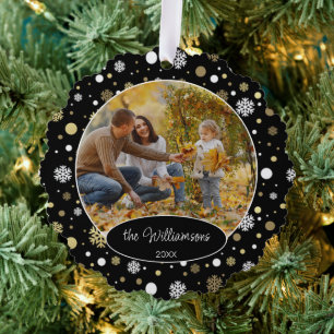 Carte Décorative Photo de famille personnalisée pour Noël