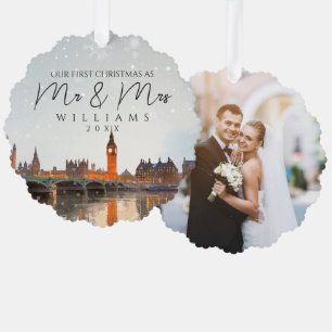 Carte Décorative Photo de la skyline de Londres pour le premier Noë