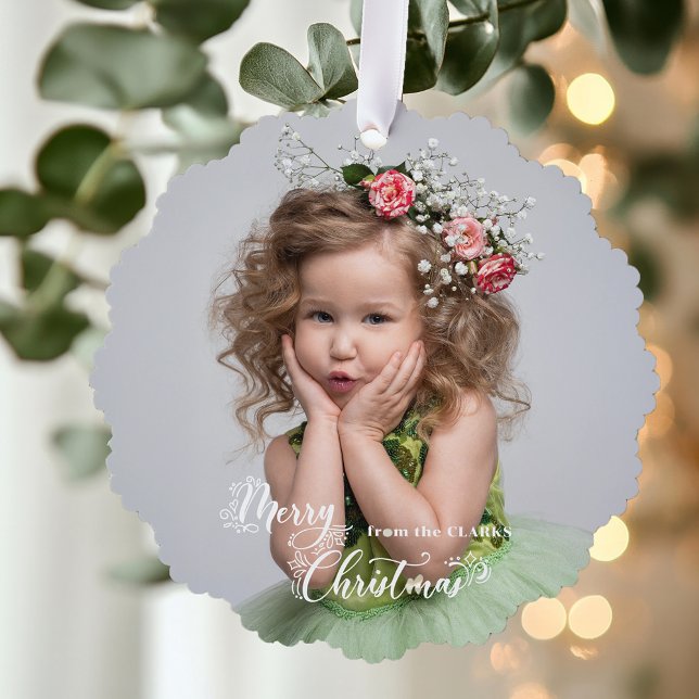 Carte Décorative Photo de script de Noël coutume festive (Créateur téléchargé)
