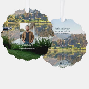 Carte Décorative Photo de souvenir de prière Terrain de golf Étang