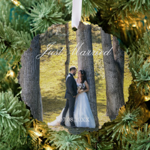 Carte Décorative Photo juste mariée