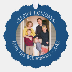 Carte Décorative Photo personnalisée avec le nom Fête frontière ble