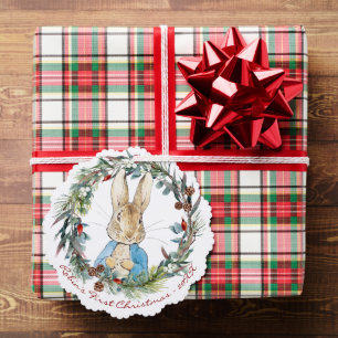 Carte Décorative Pierre le lapin Personnalisé Premier Noël