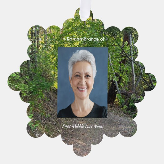 Carte Décorative Piste de prière de la photographie commémorative F (Recto)