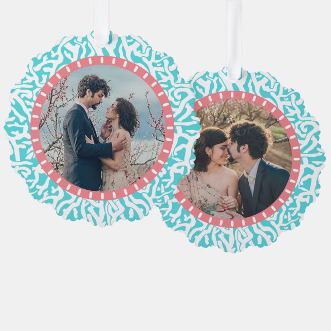 Carte Décorative Plage Coral Reef Côtière Nautique 2 Photos Personn (Recto/Verso)