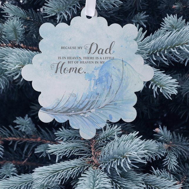 Carte Décorative Plume Bleu | Arbre de Noël céleste (Créateur téléchargé)